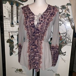 Free People Bohemian Multi-Colored Tunic